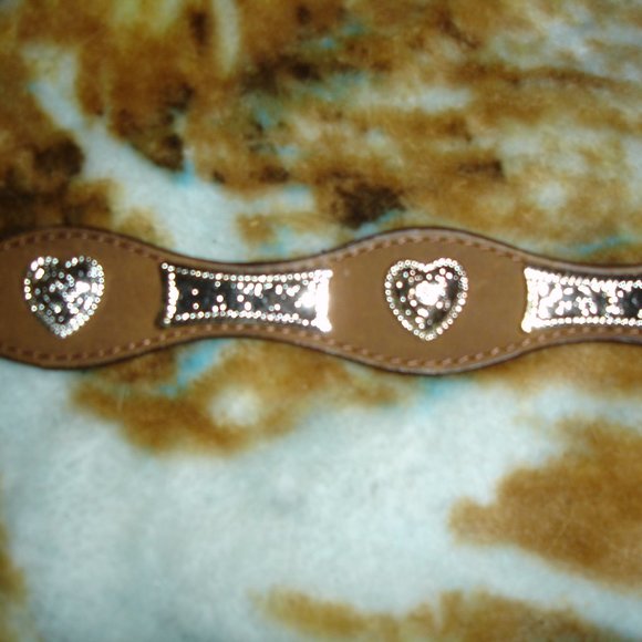 WMN\'S/JR\'S WESTERN SILVER GENUINE LEATHER BELT 32 main image 6